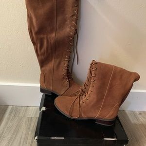 Torrid Knee High Lace Boots size 11